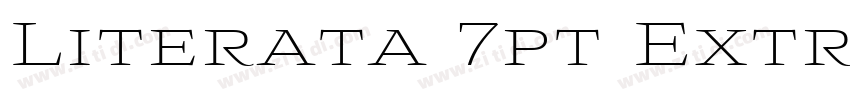 Literata 7pt ExtraLi字体转换